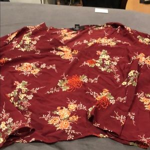 Floral women’s dressy Plus size sexy Top